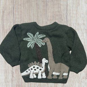 4T Vintage Baby Togs Dinosaur Applique Sweater